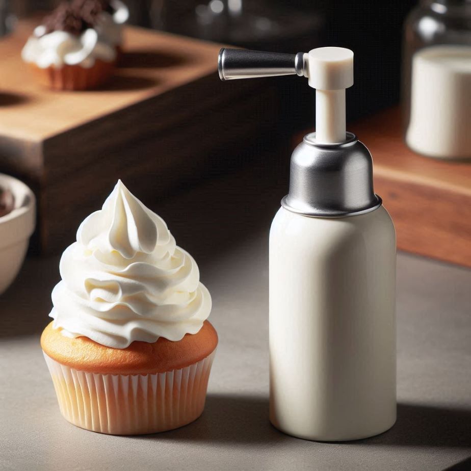 cream charger on kitchen top
